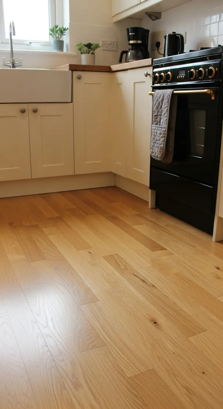 1. Light Oak Hardwood Flooring