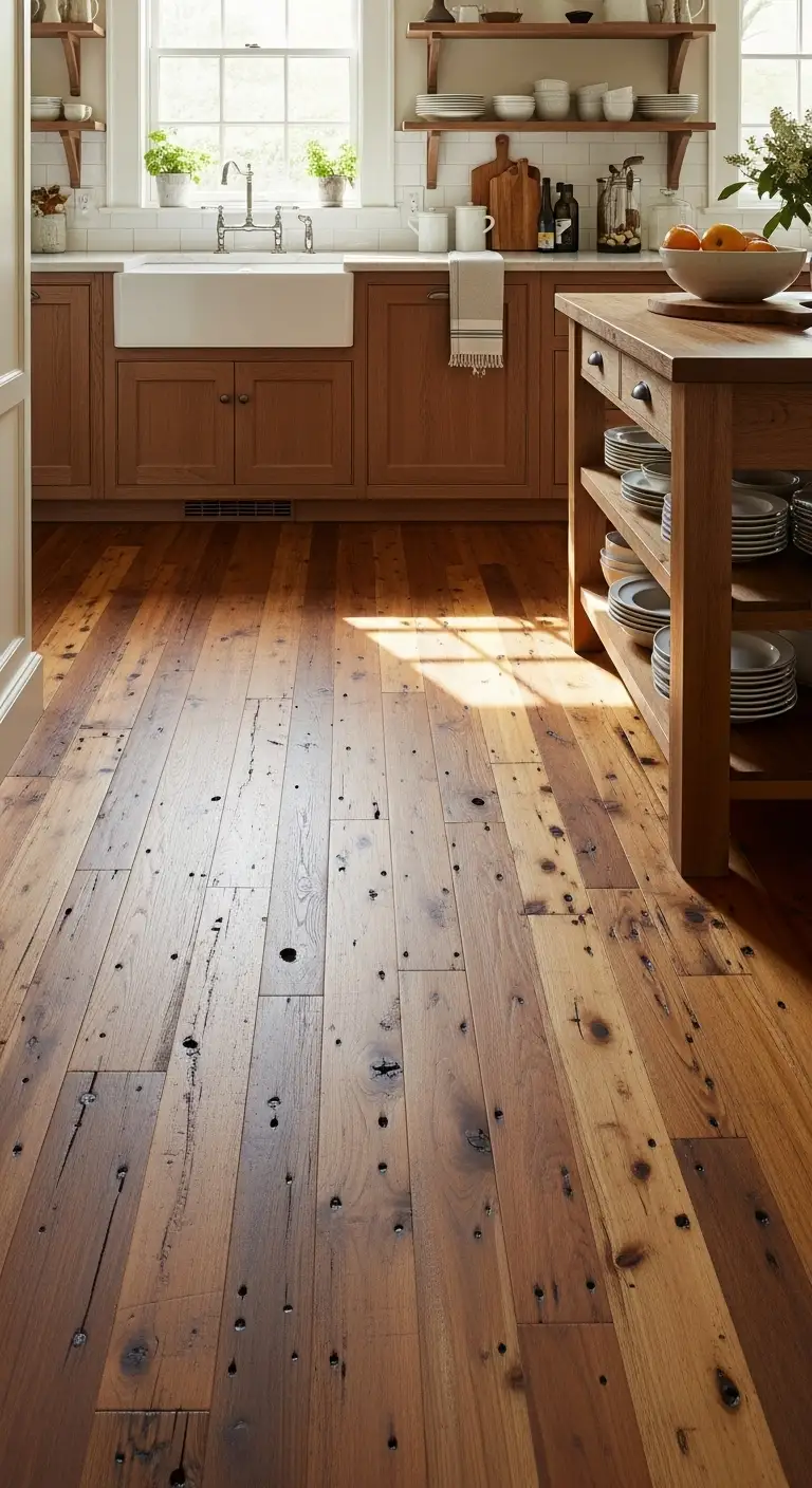 1. Reclaimed Wood Flooring