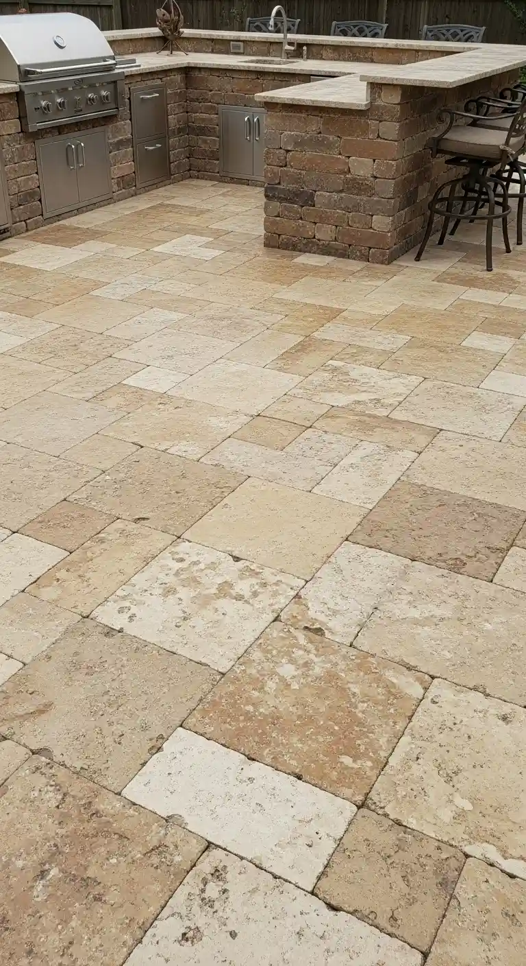 1. Travertine Stone Flooring