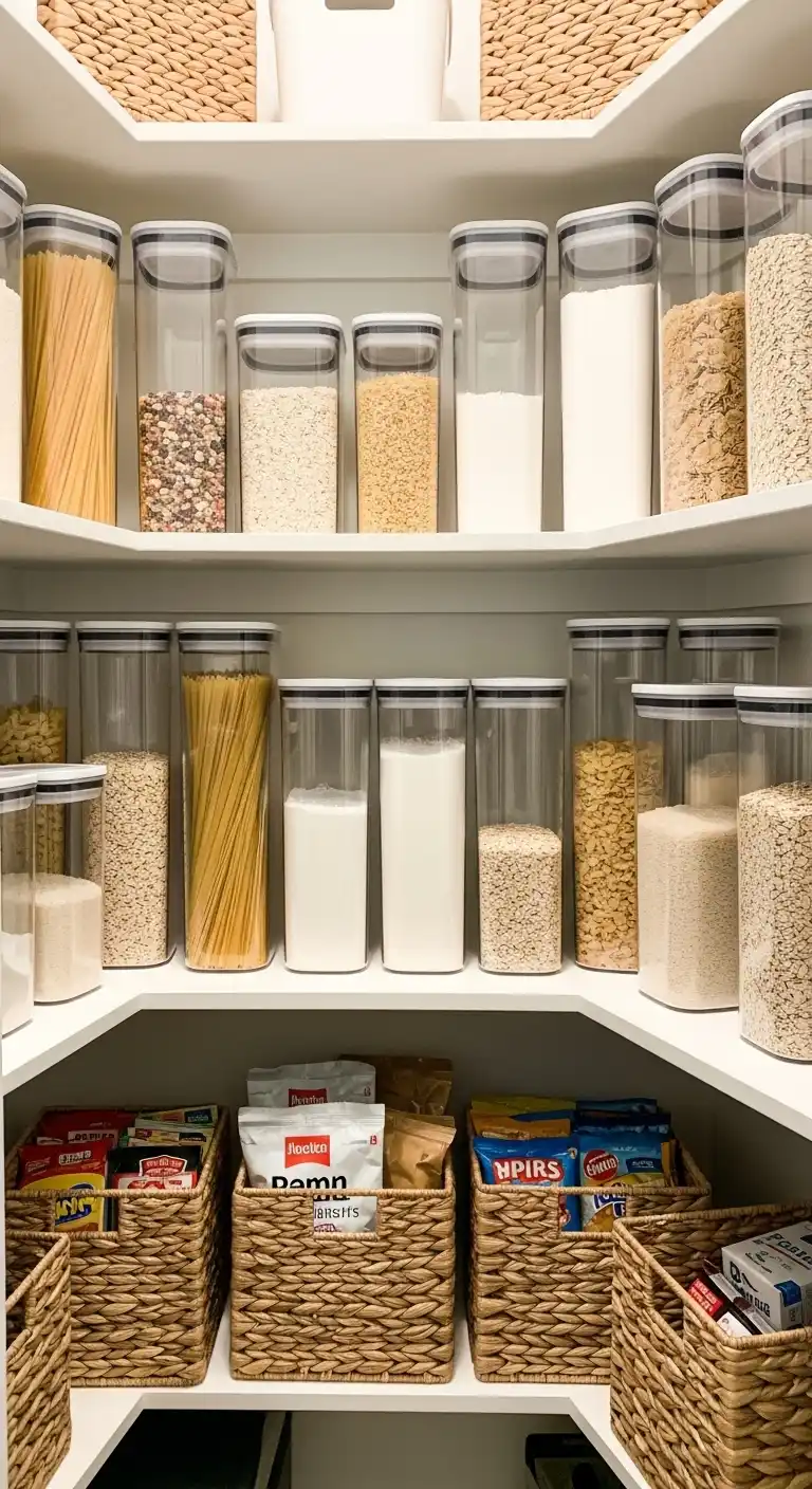 1. Use Clear Containers for Dry Goods