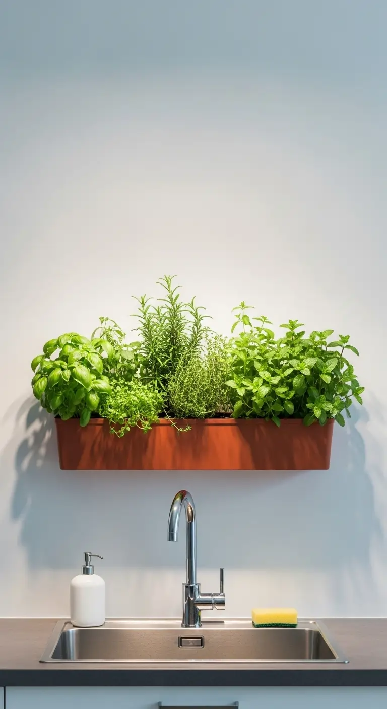 10. Add a Small Indoor Herb Garden