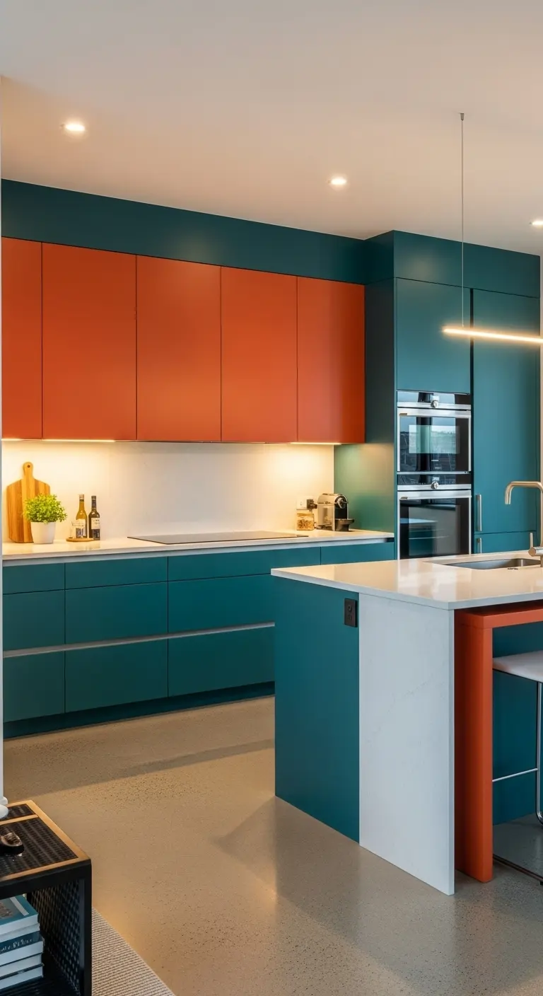 Bold Color Cabinets