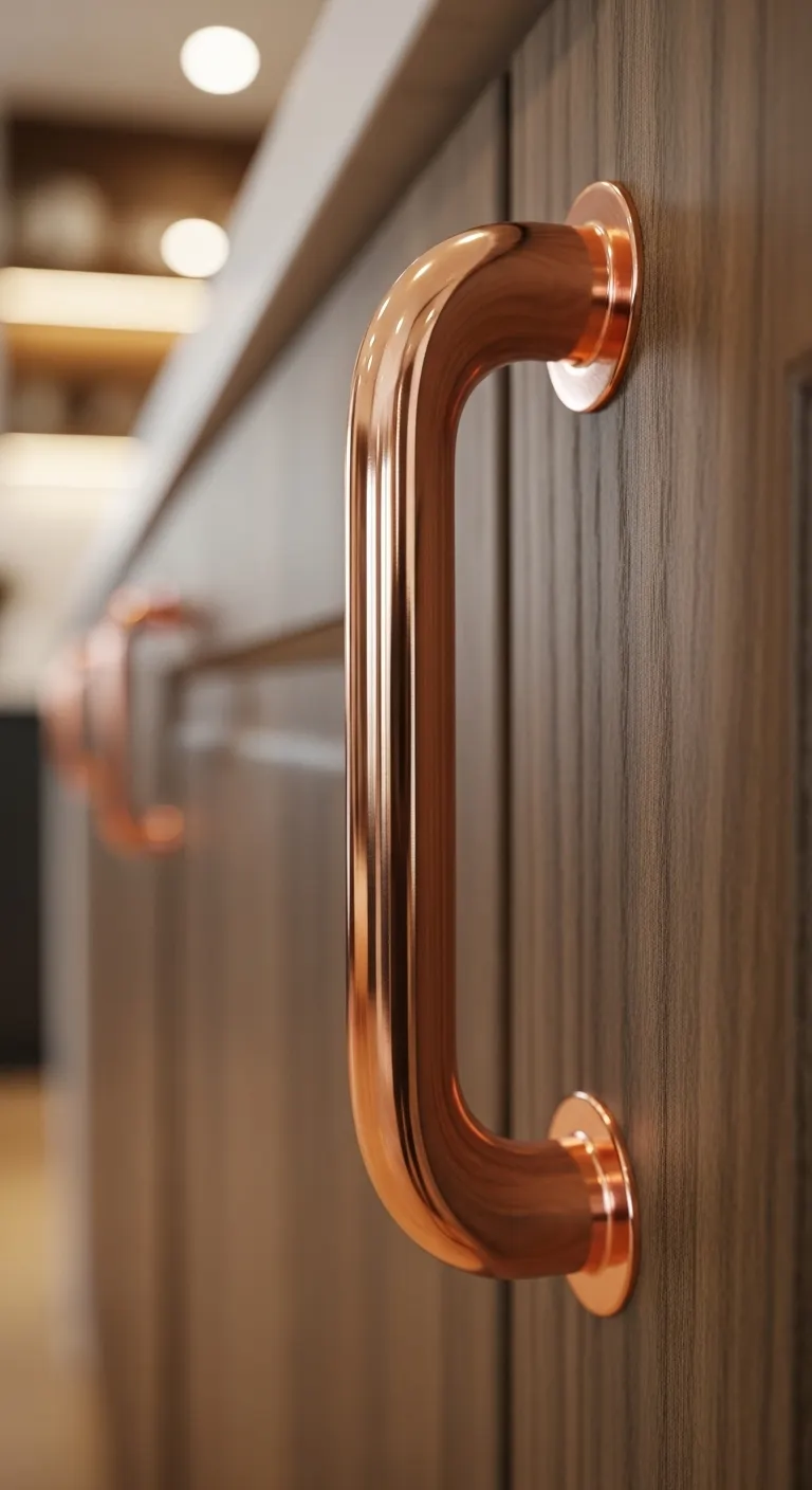 Copper Handles for Warmth and Style