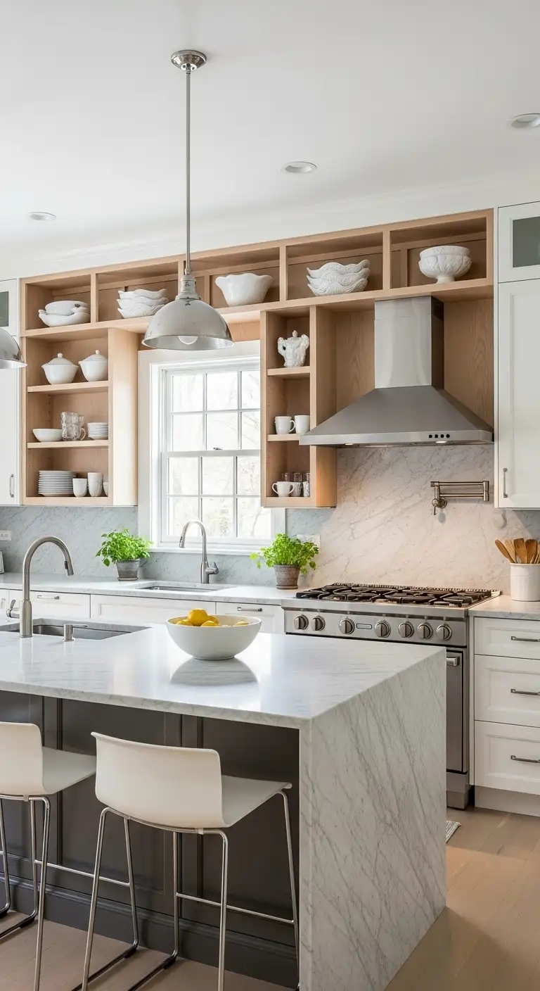 Introduce Open Shelving for Airiness