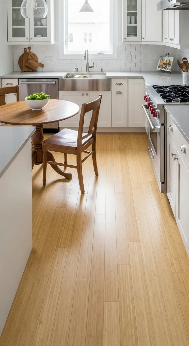 10. Light Bamboo Flooring