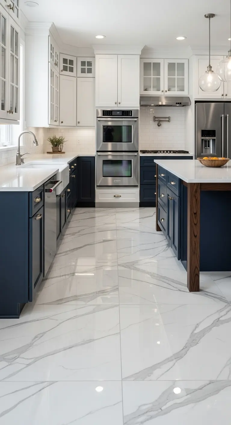 10. Marble-Look Tiles