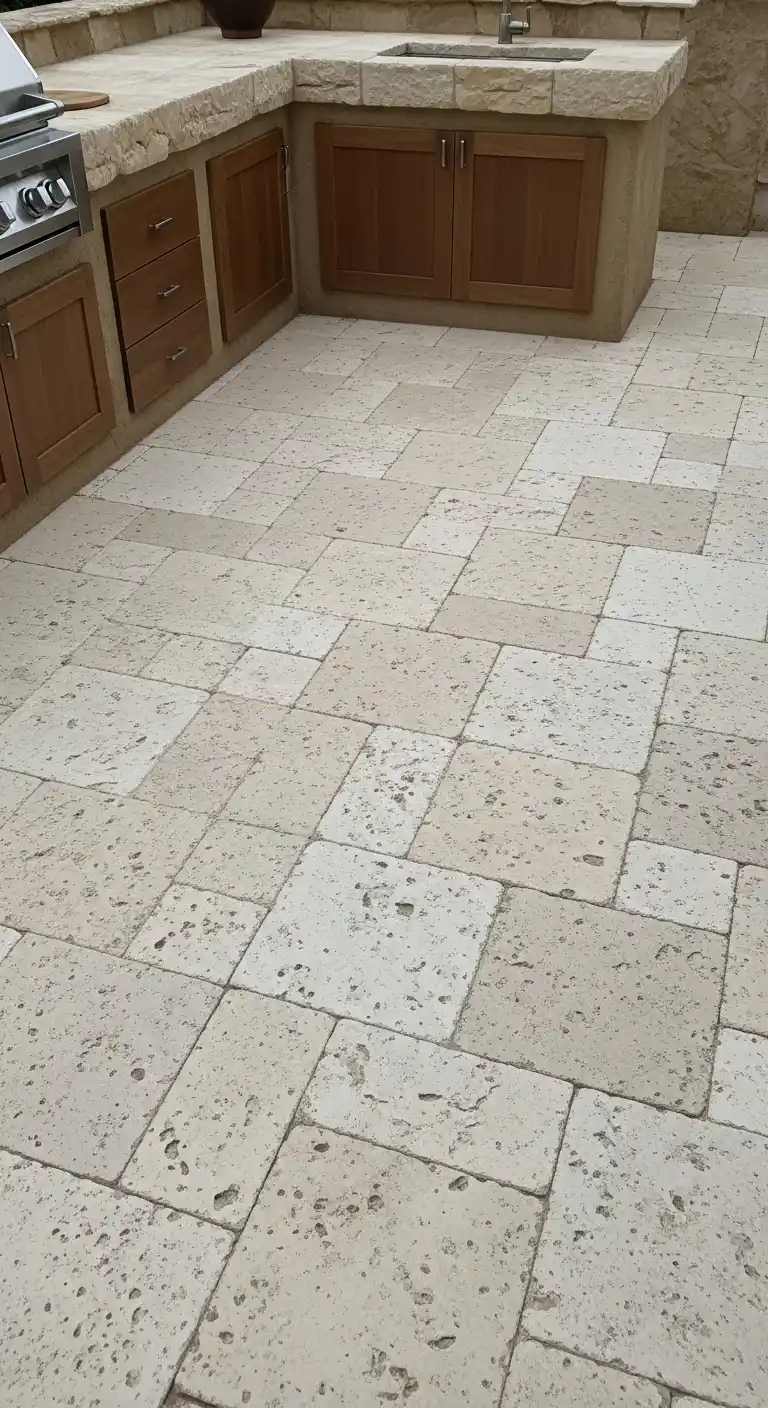 10. Travertine Pavers