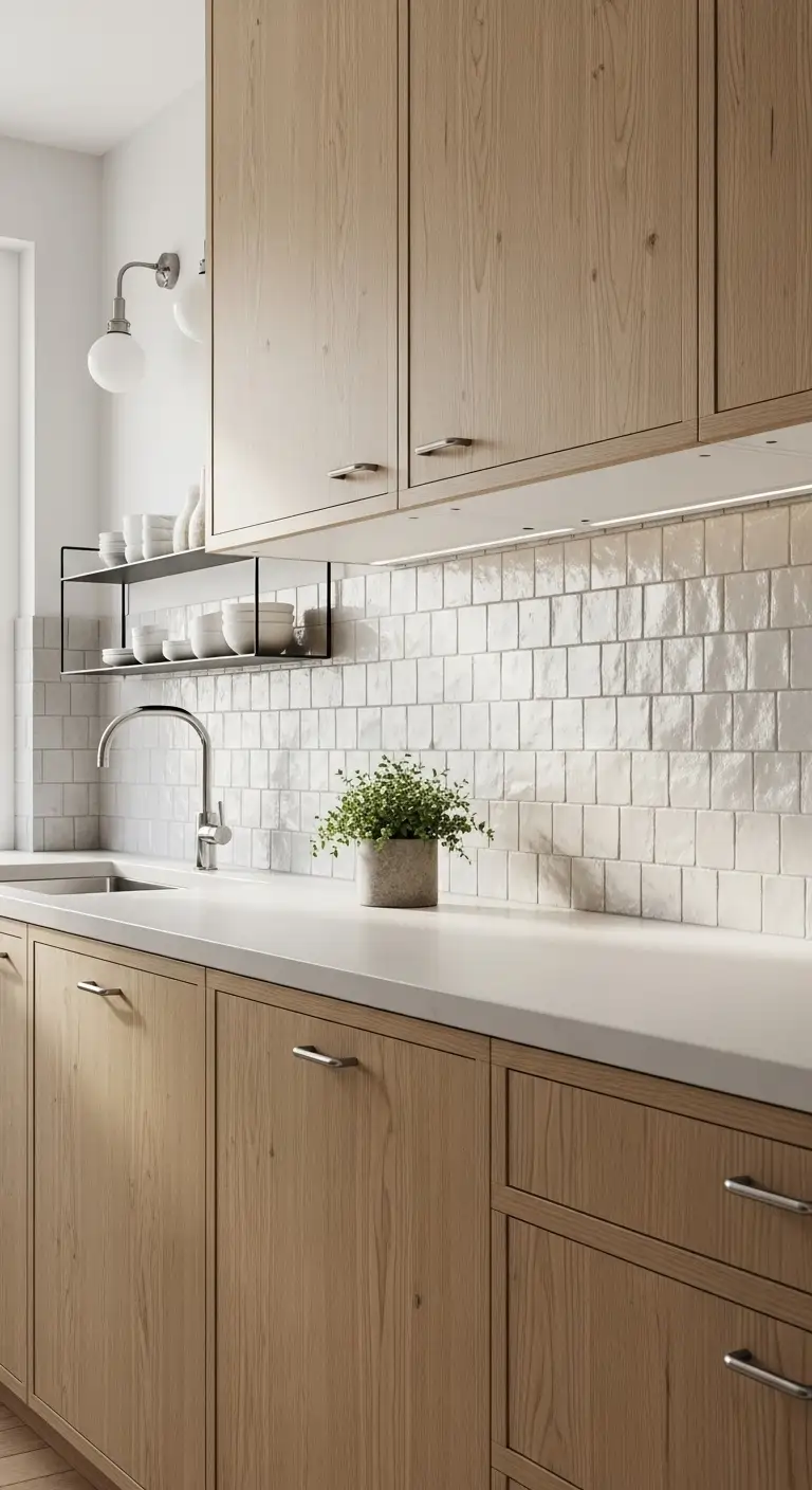 Textured Backsplashes for Subtle Character