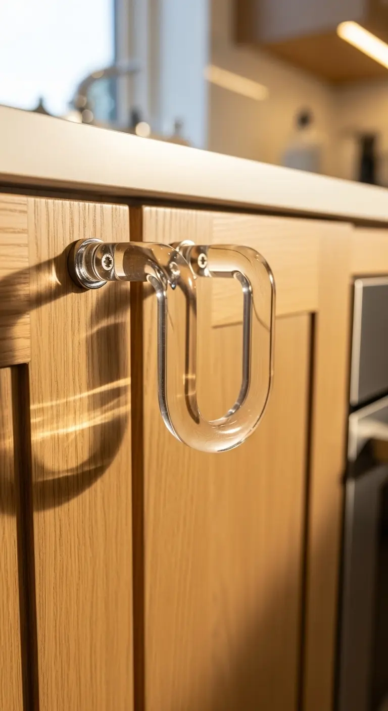 Acrylic Pulls for Minimalist Transparency