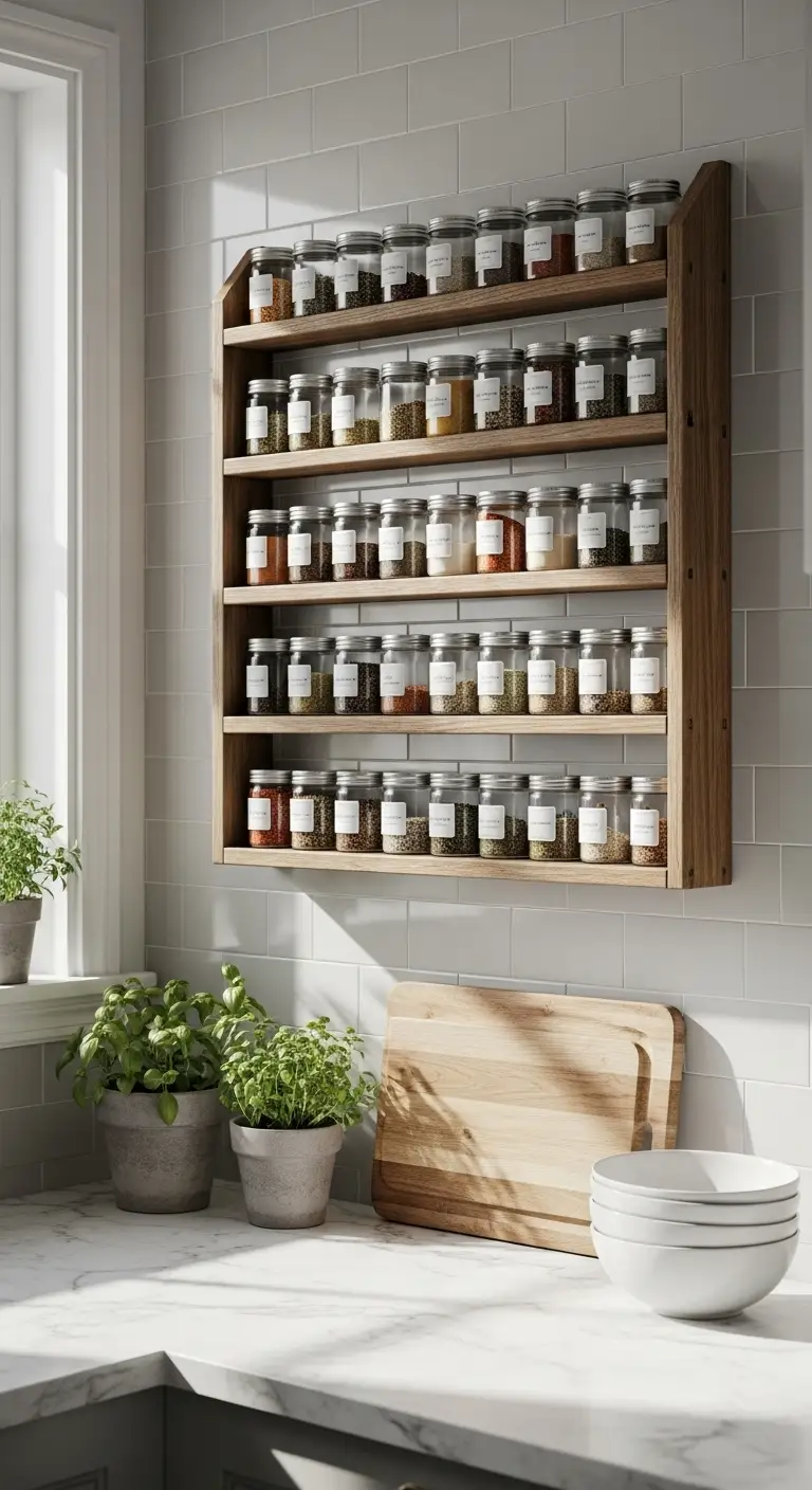 12. Add a Spice Rack Organizer