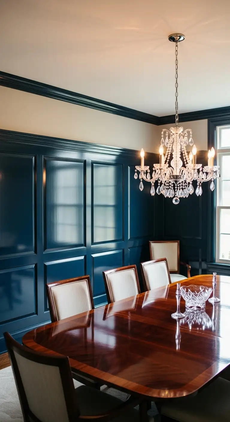 12. Glossy Painted Wainscoting