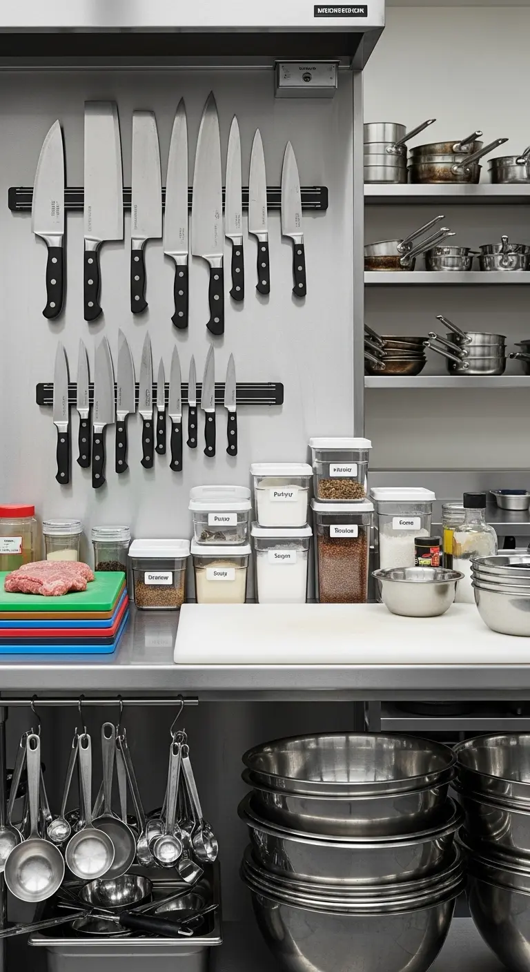 12. Install Magnetic Knife Strips