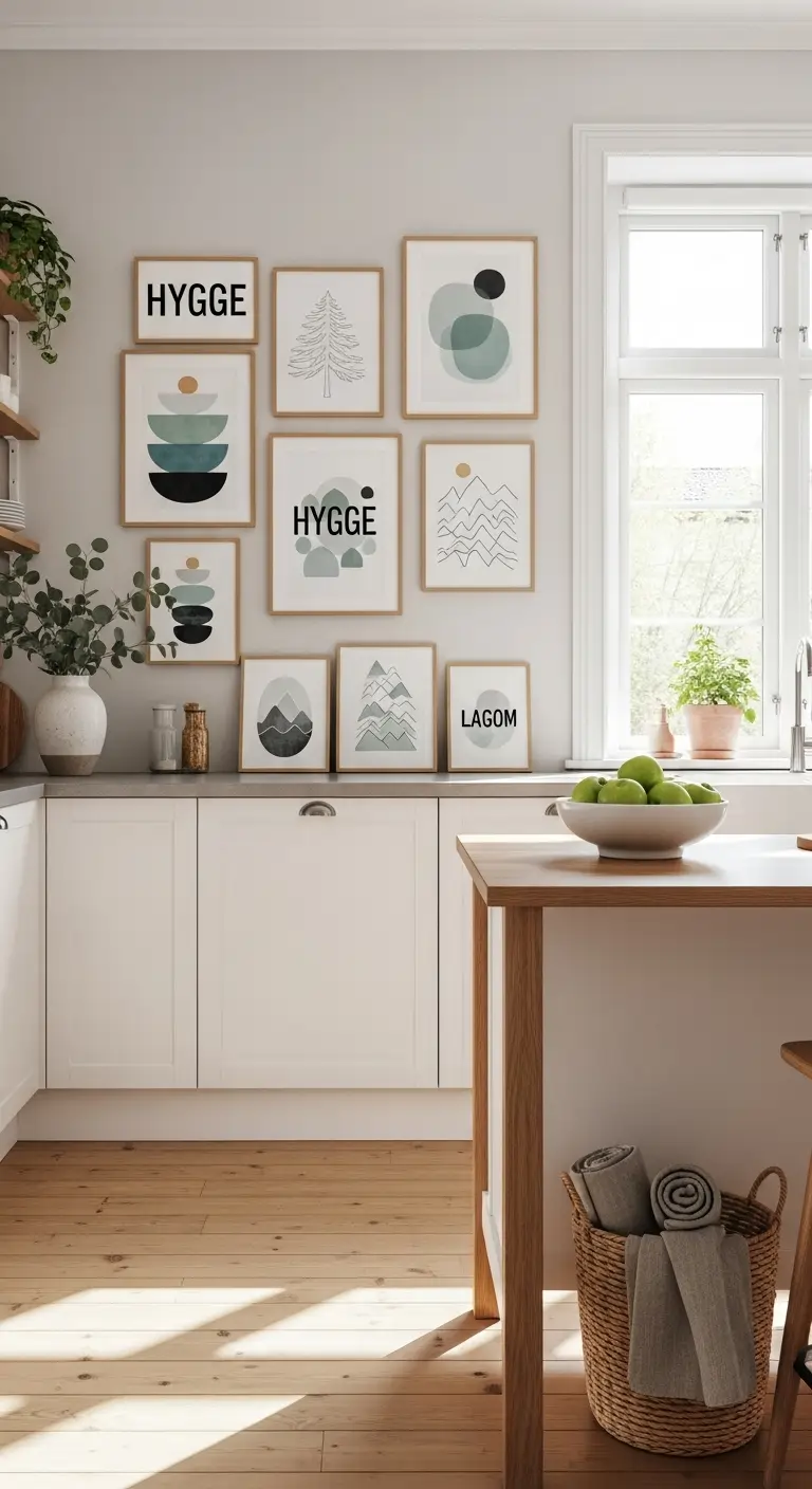 Scandinavian Inspired Wall Art and Decorative Touches