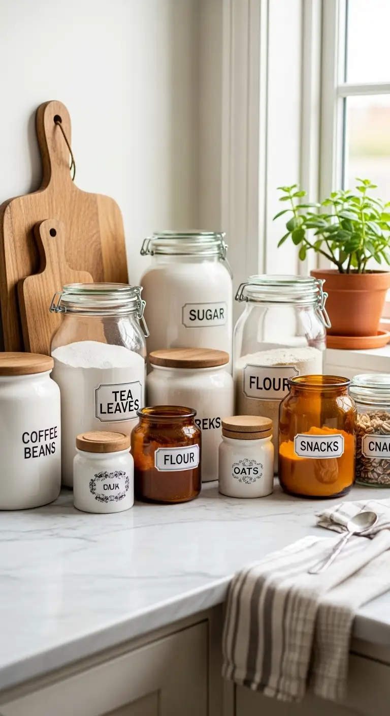 12. Store Daily Essentials in Decorative Jars