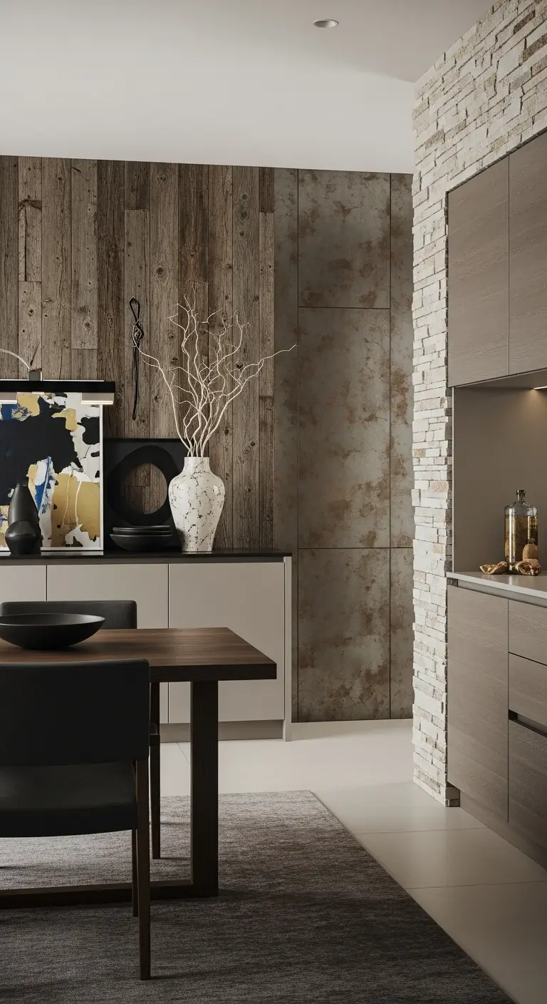 Accent Walls with Textured Finishes