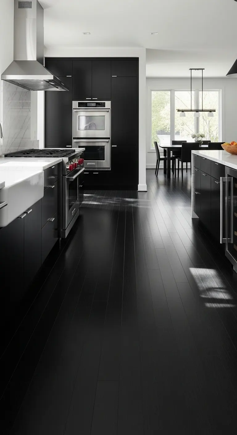 13. Black Bamboo Flooring
