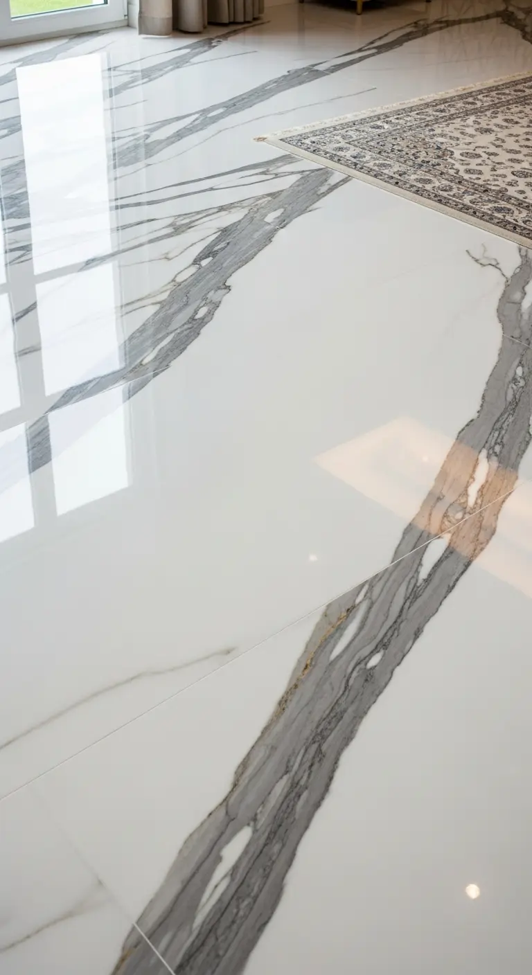 Calacatta Marble with Underfloor Heating