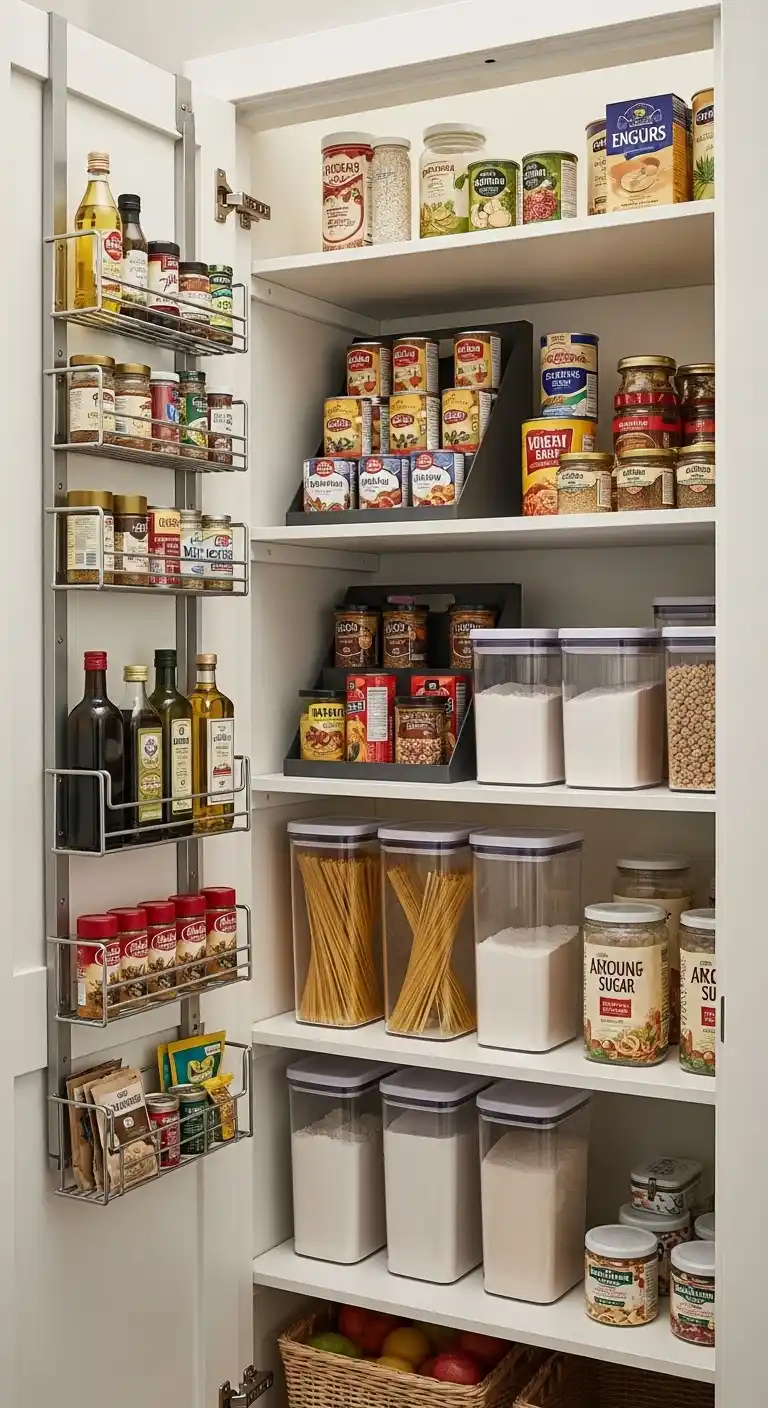 13. Implement Clever Small Pantry Storage Ideas