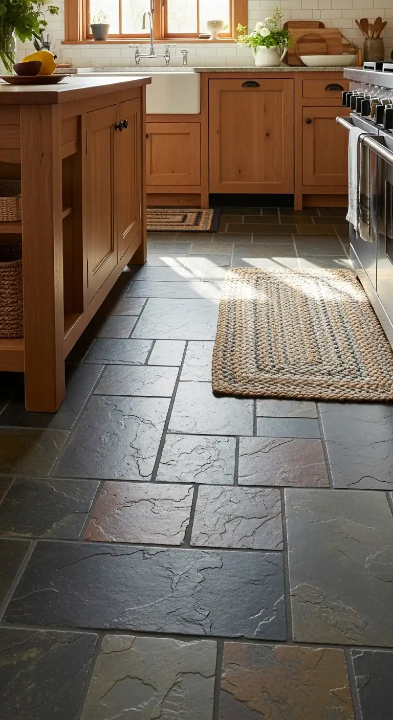 13. Slate Flooring