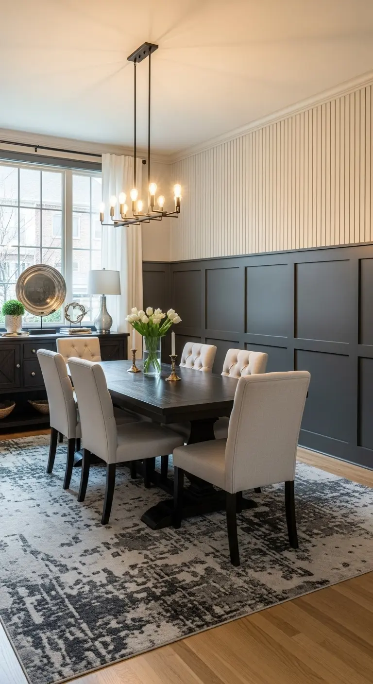 13. Two-Height Wainscoting Dining Room