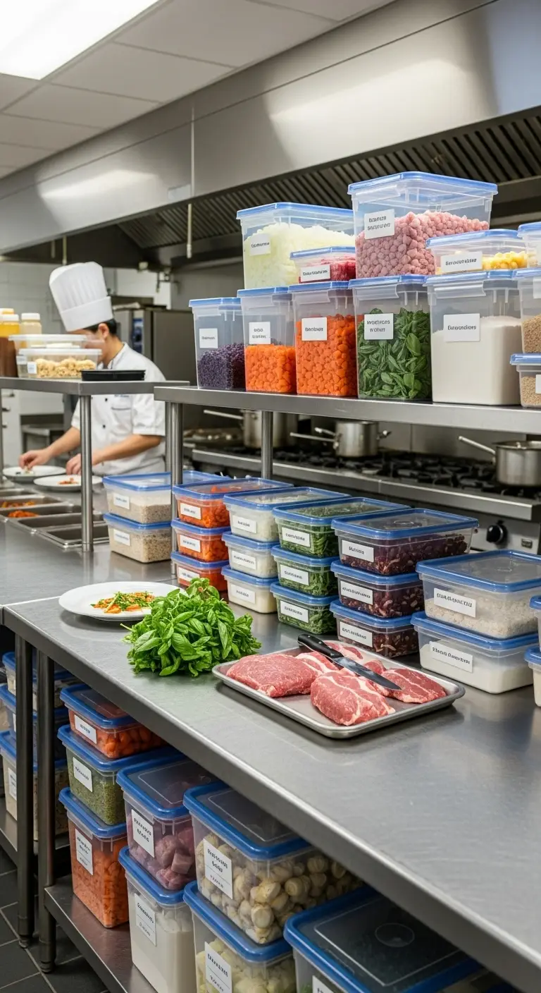 13. Use Stackable Storage Bins