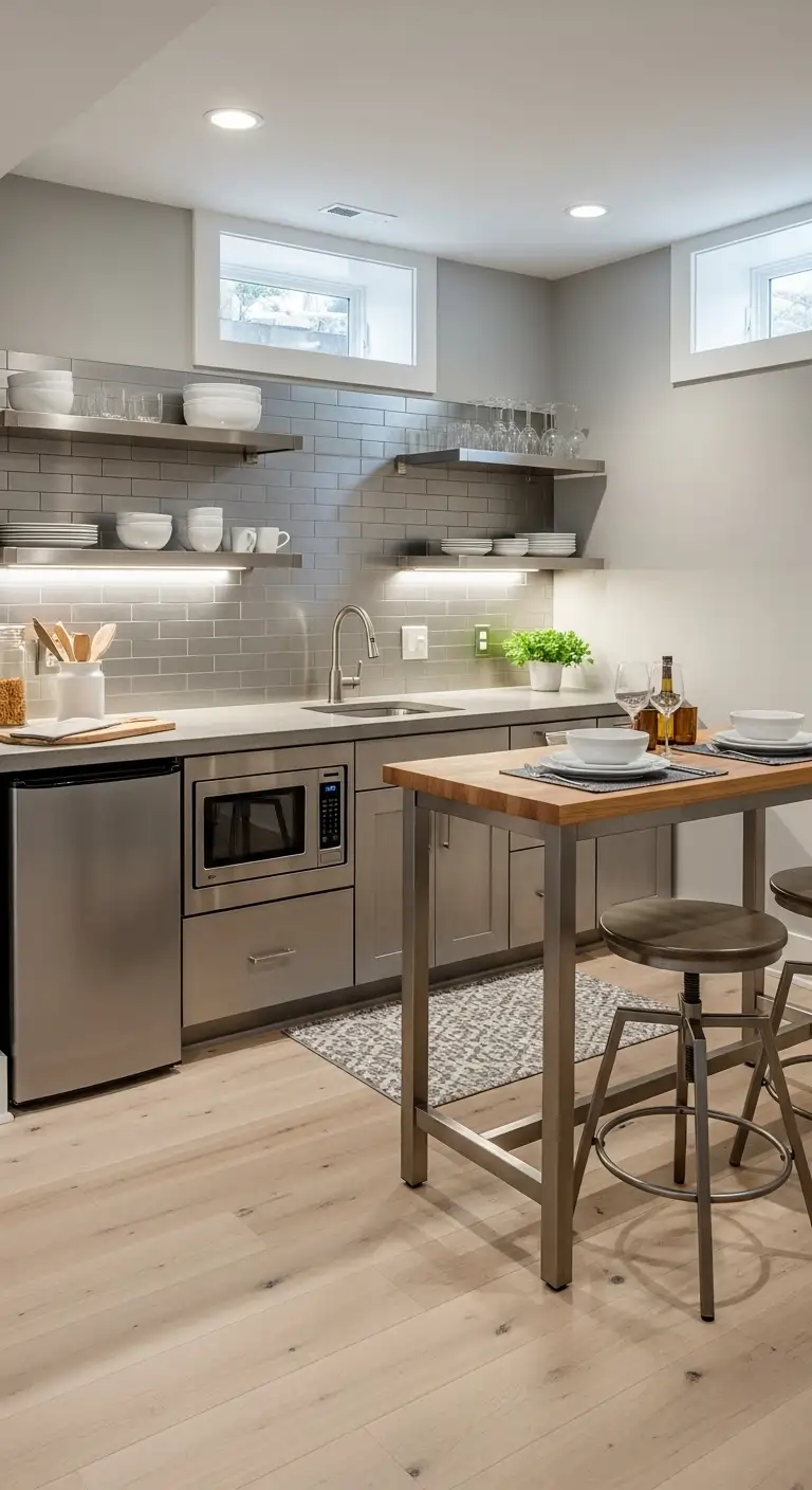 Brushed Metal Accents for Subtle Sophistication