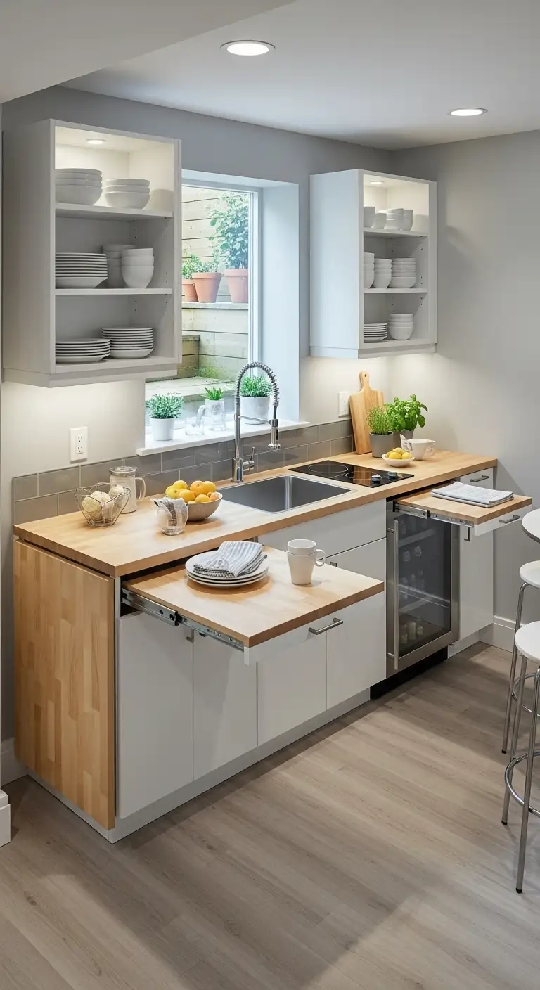 Foldable or Pull-Out Counters