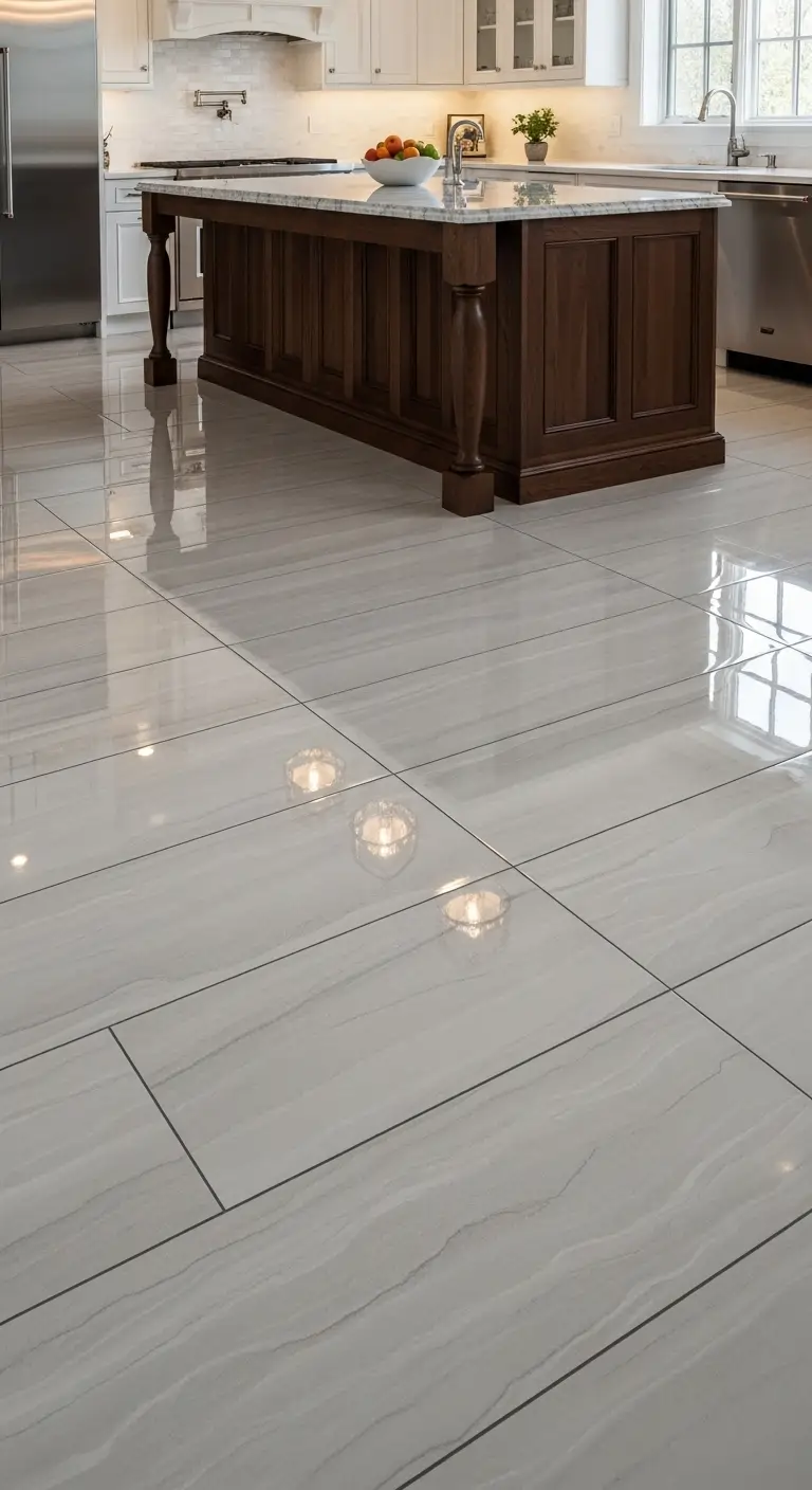 14. Hexagon Marble Tiles