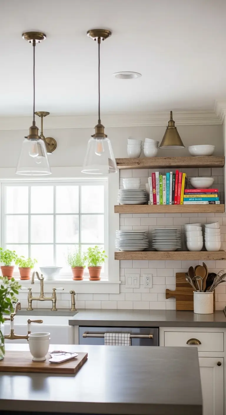 Try Open Shelving for Style and Space
