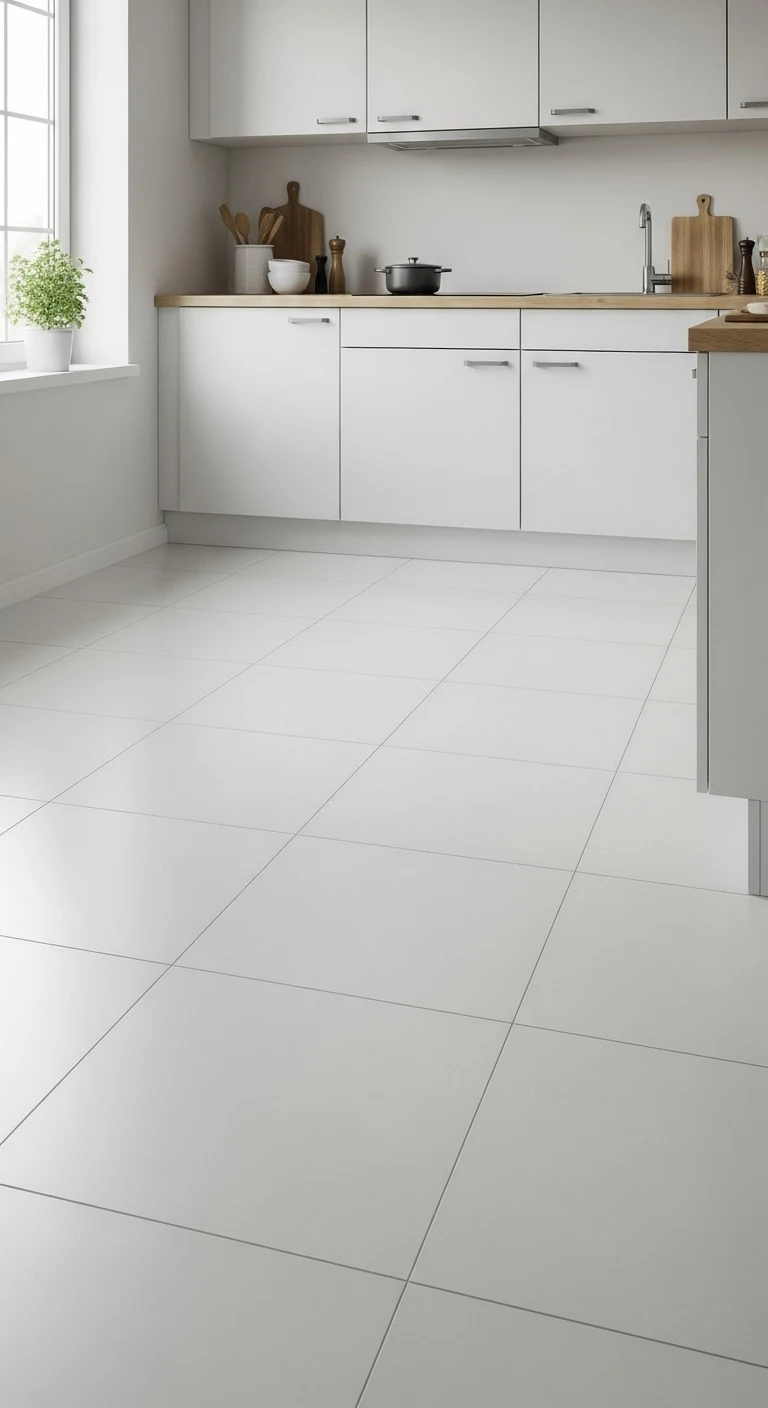 14. White Matte Finish Tiles