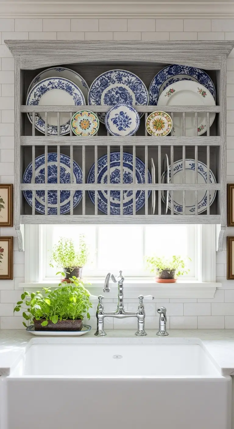 15. Decorative Plate Rack