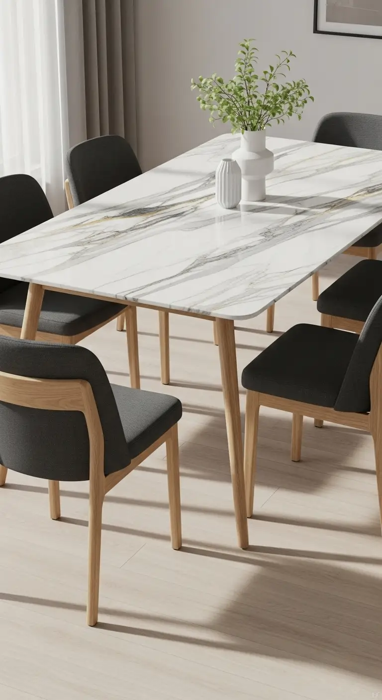 15. Dual-Tone Dining Chairs for Dimension