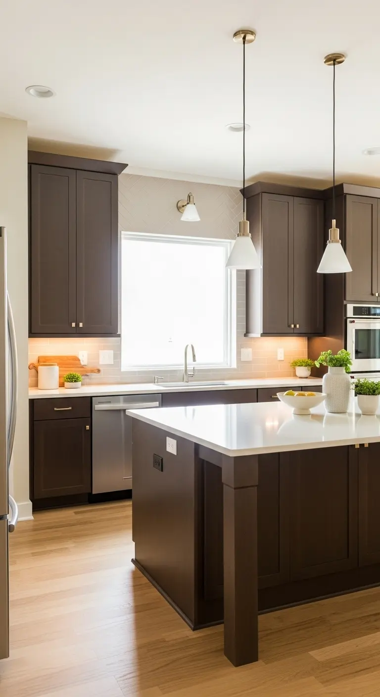  Espresso Brown Cabinets
