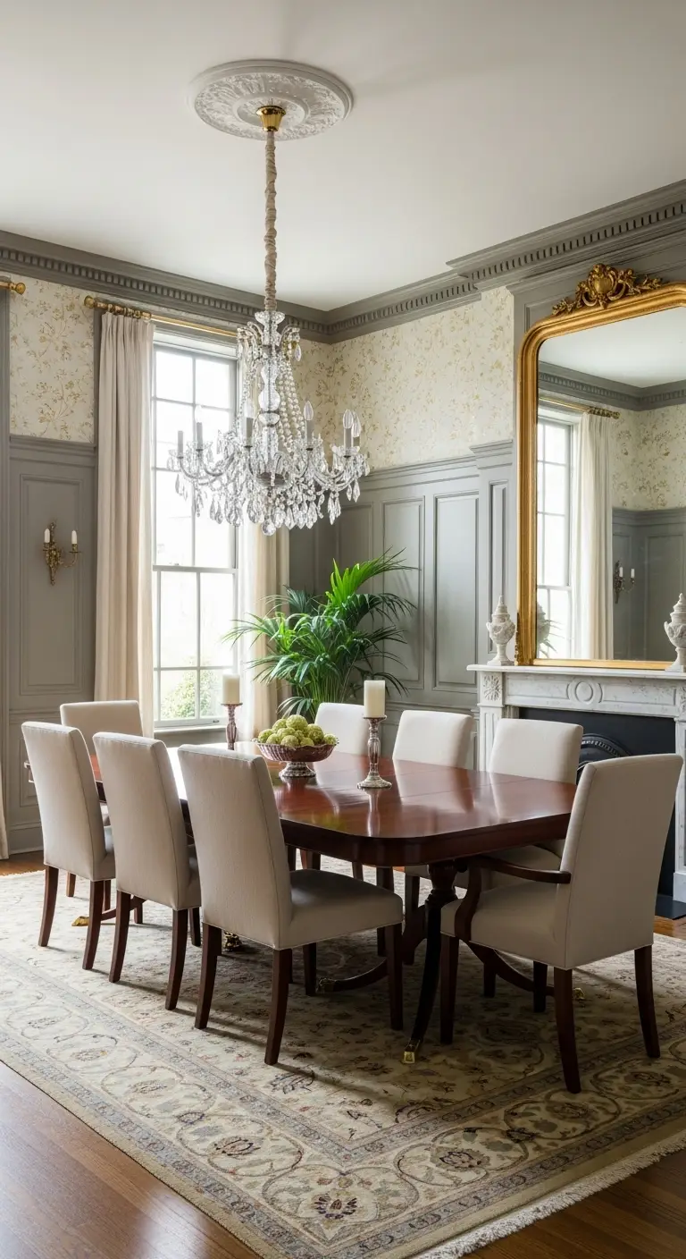 15. Floor-to-Ceiling Wainscoting