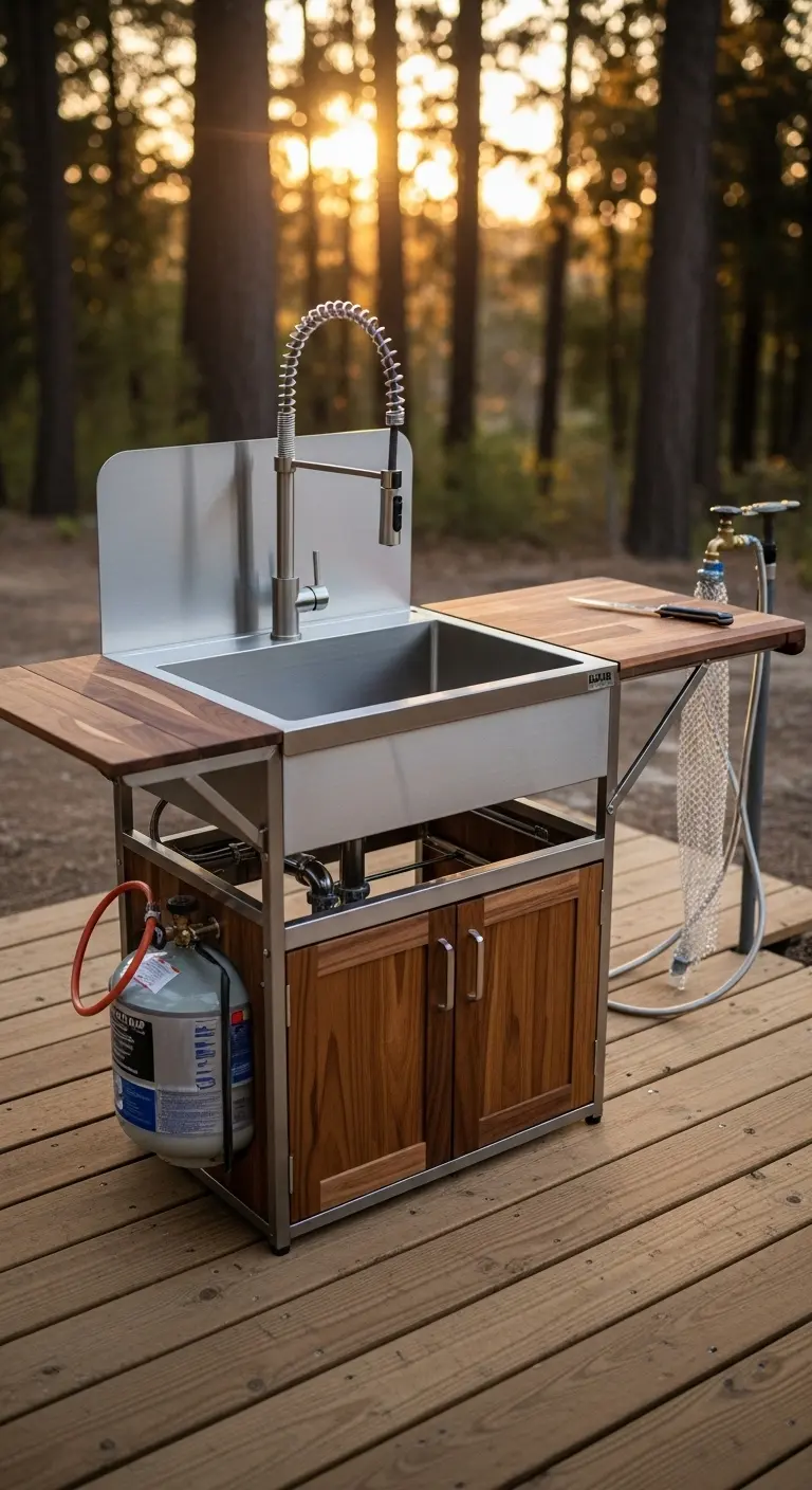 15. Portable Outdoor Sink