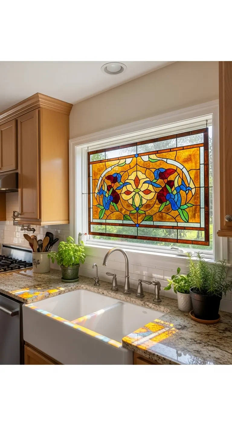 15. Stained Glass Accent Window
