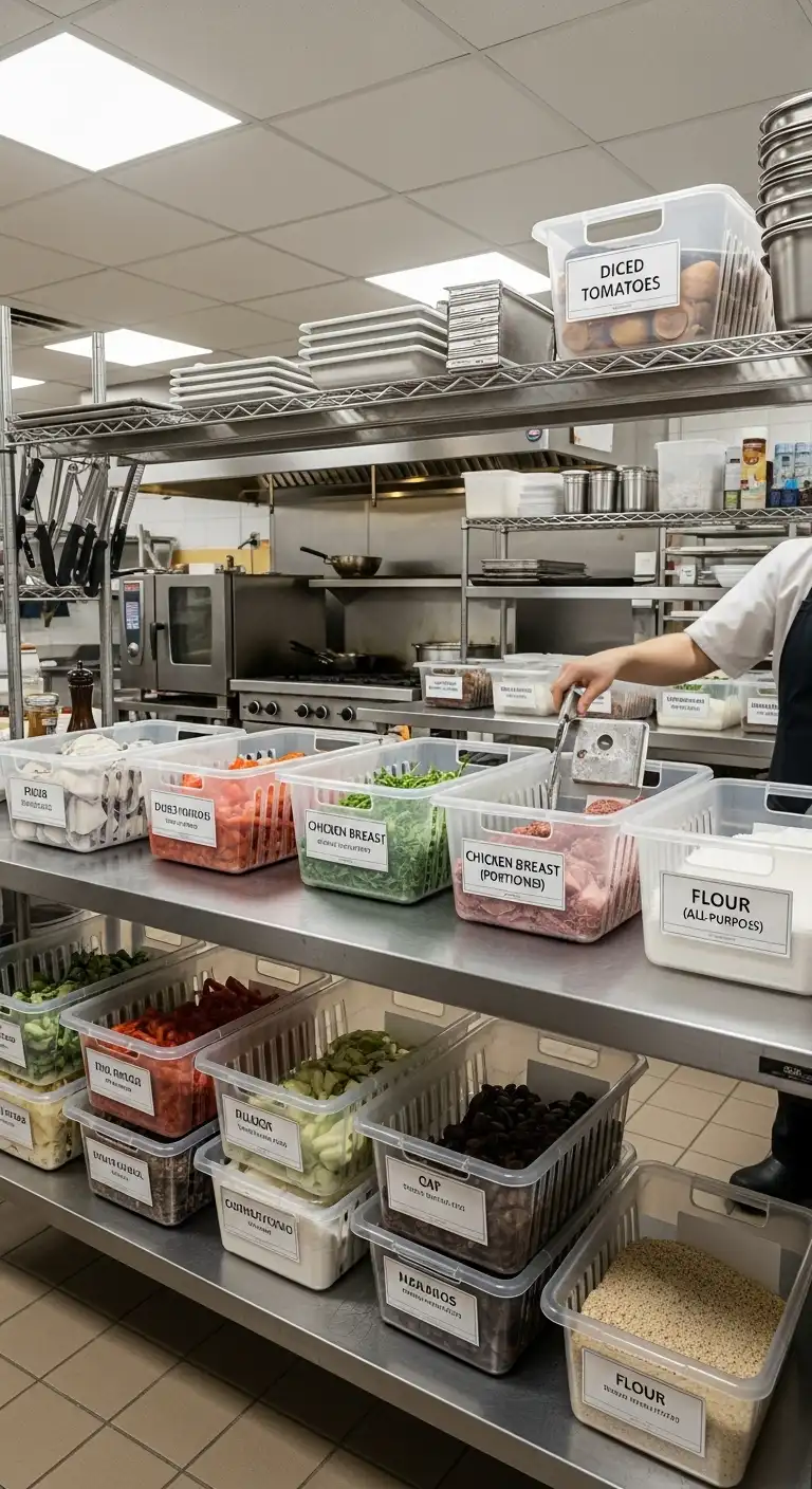 15. Use Labelled Ingredient Baskets