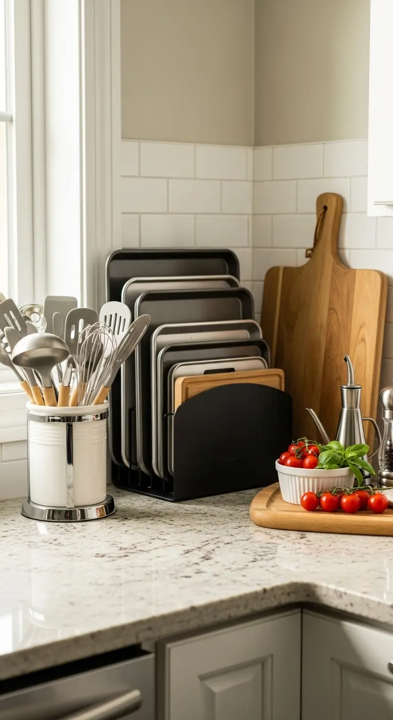 16. Add a Baking Sheet Organizer