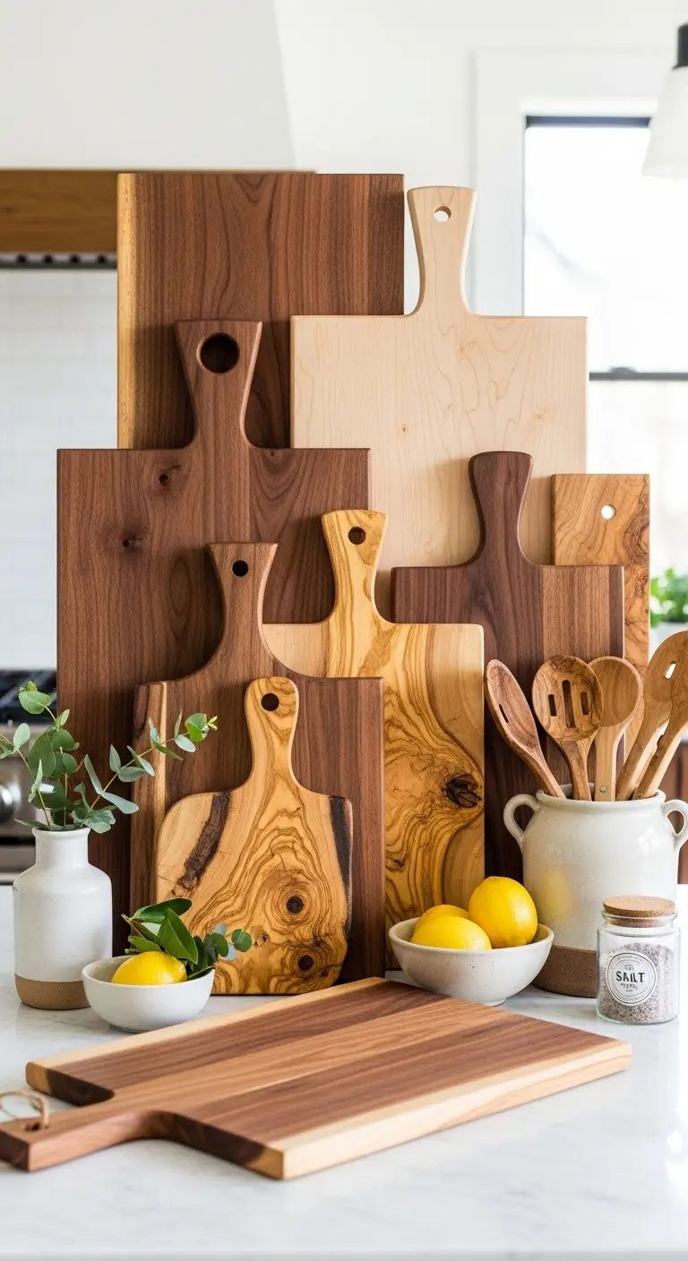 Artistic Cutting Board Arrangement