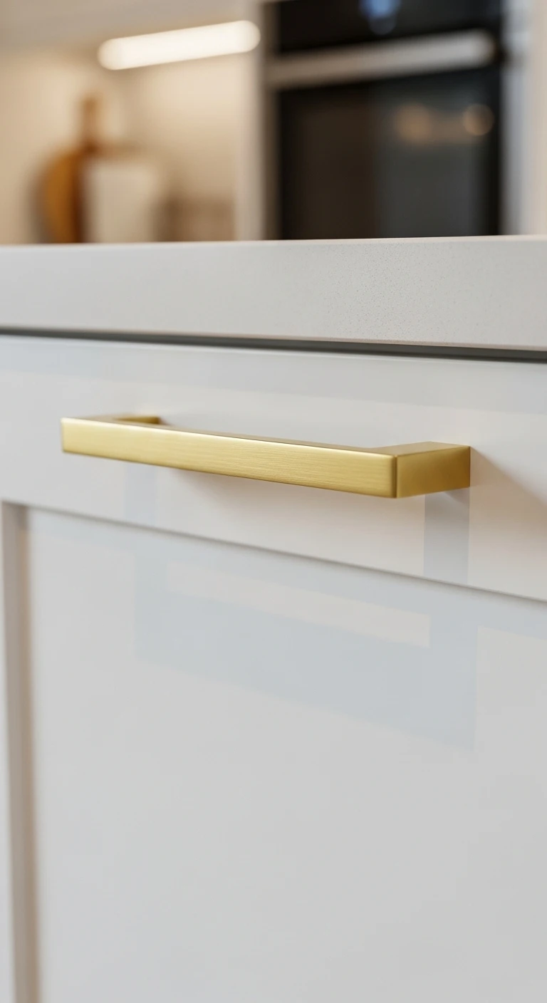 Brushed Gold Handles for Luxurious Touch