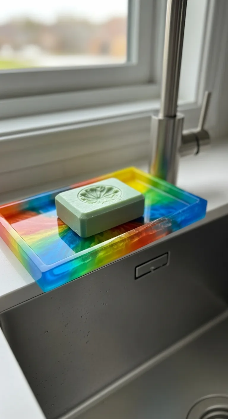 16. Colorful Resin Tray