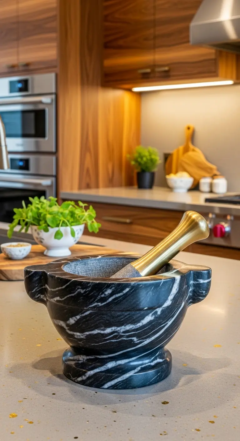 Designer Mortar and Pestle