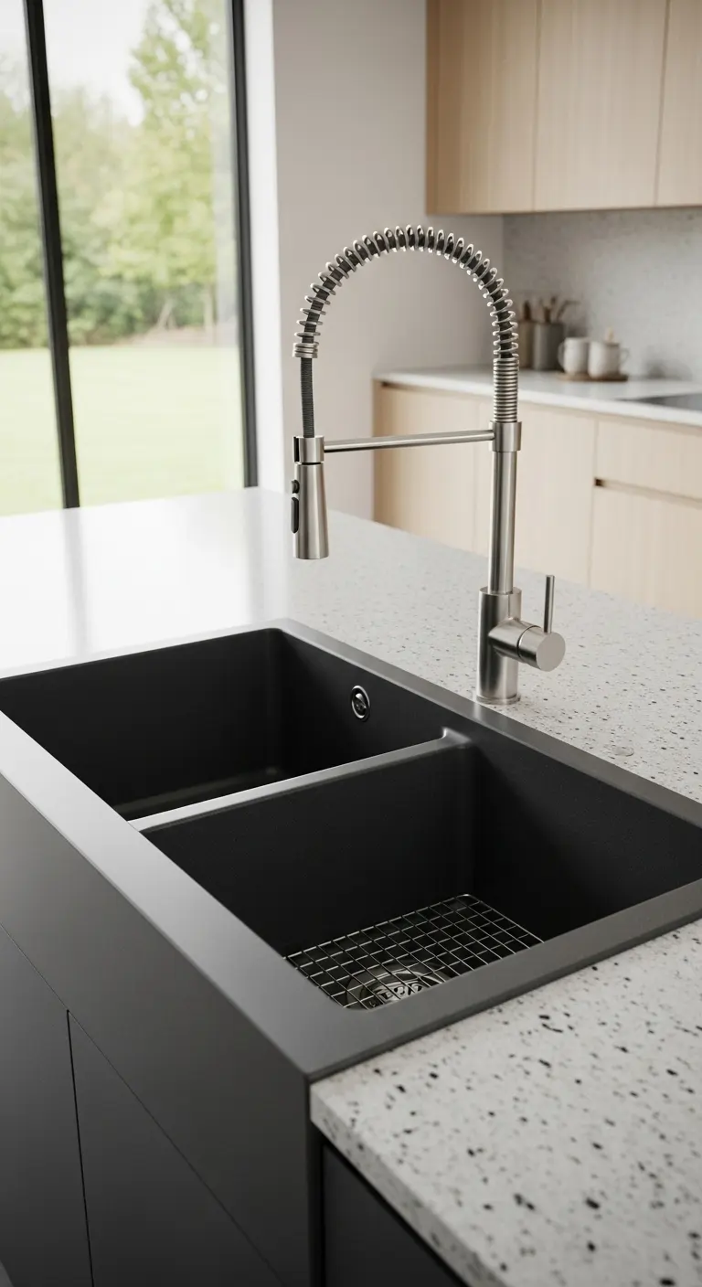 16. Granite Composite Double Bowl Sink