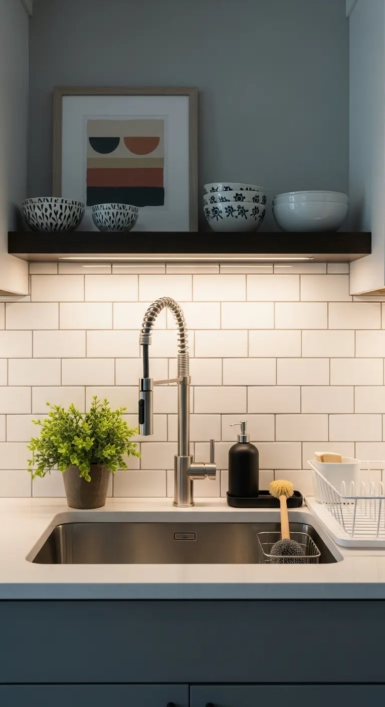 16. Install a Pull-Down or High-Arc Faucet