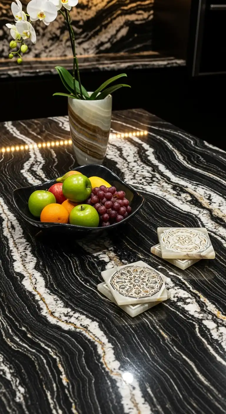 Luxurious Onyx Accents