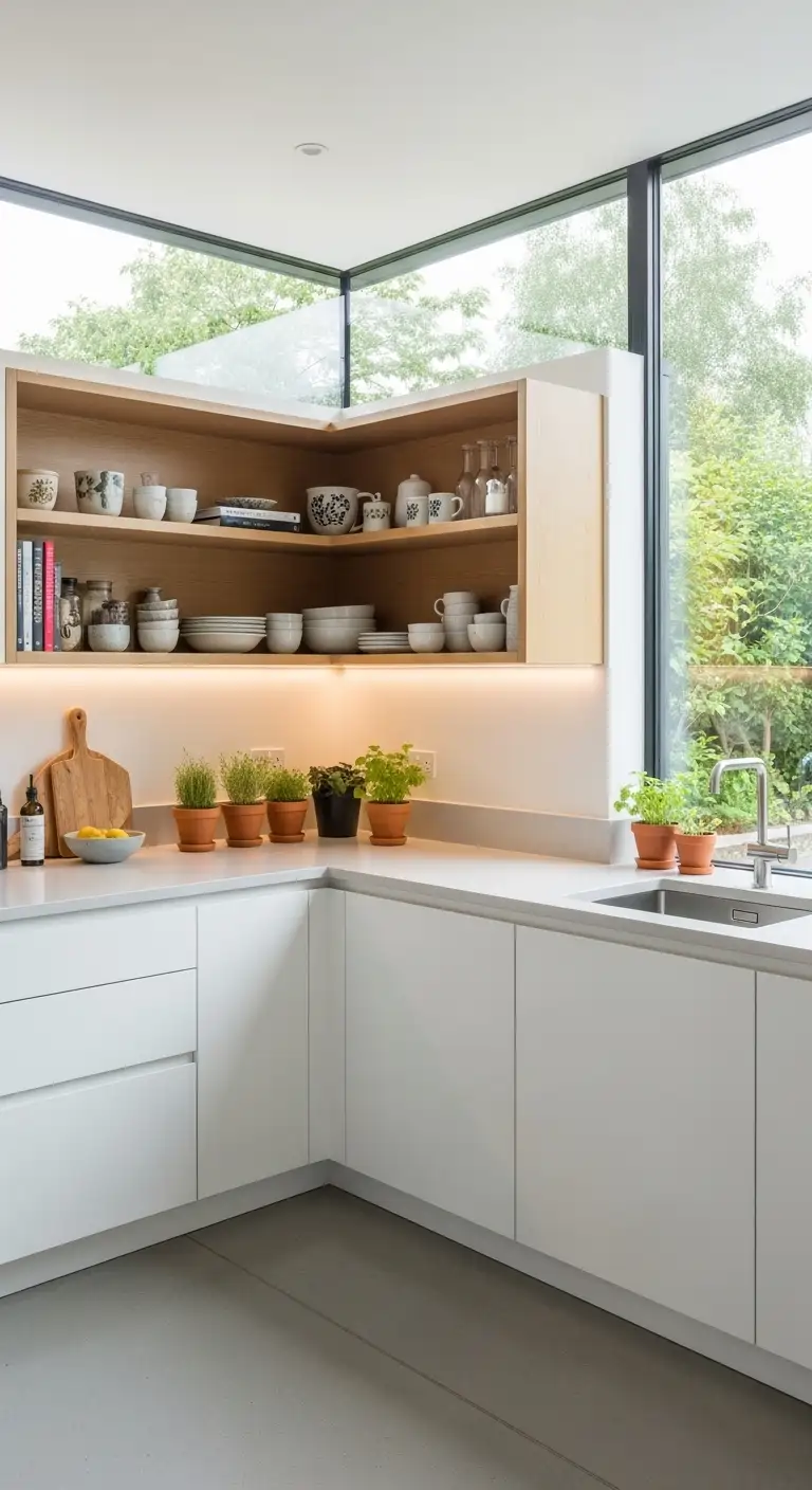 Open Corner Cabinets