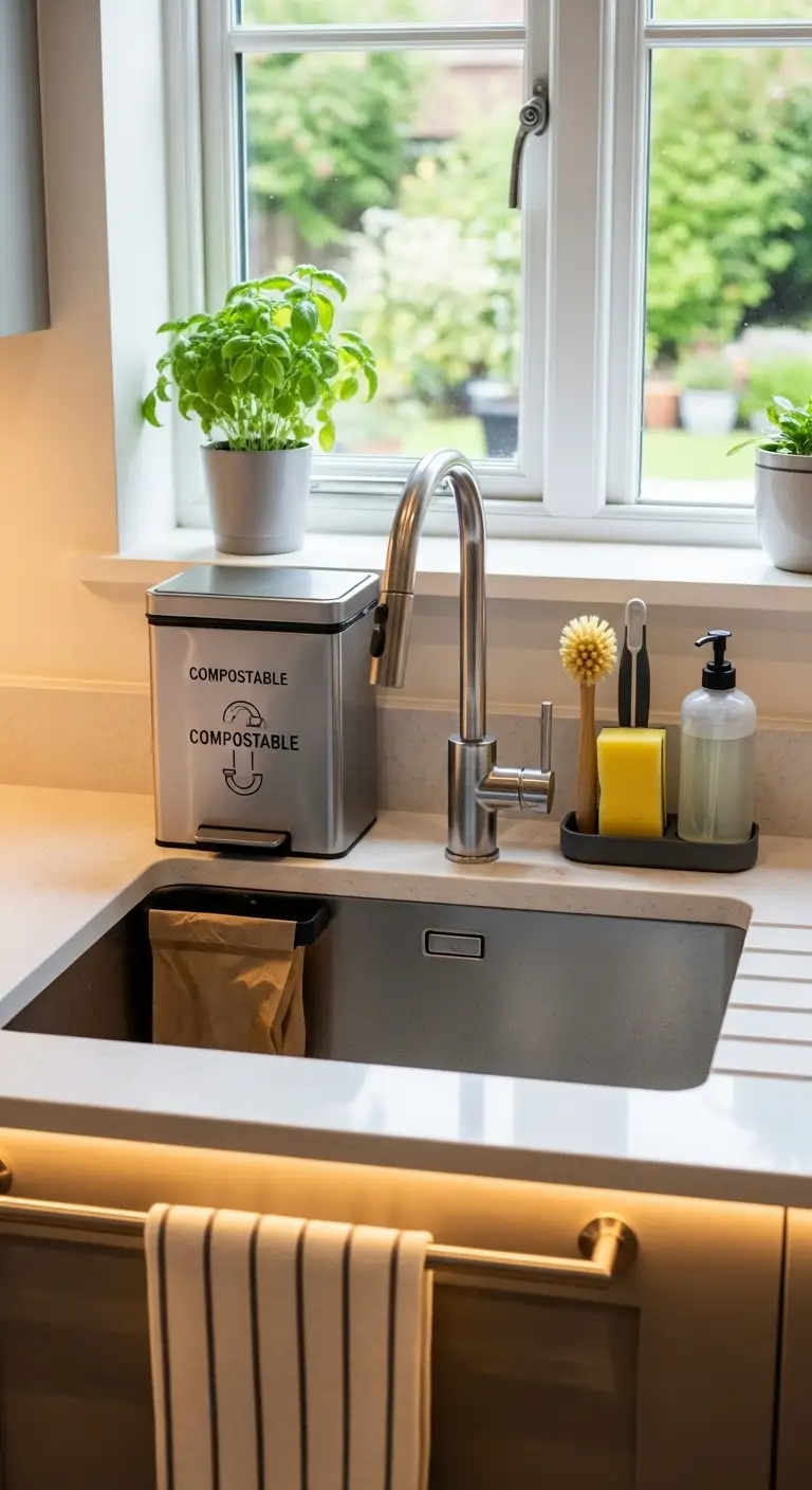 16. Place a Small Bin for Compostable Waste