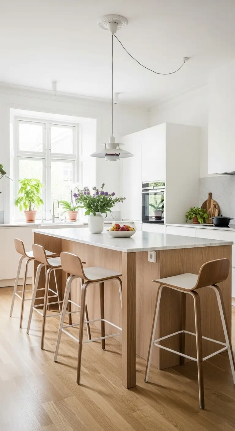 Scandinavian Minimalist Bar Stools