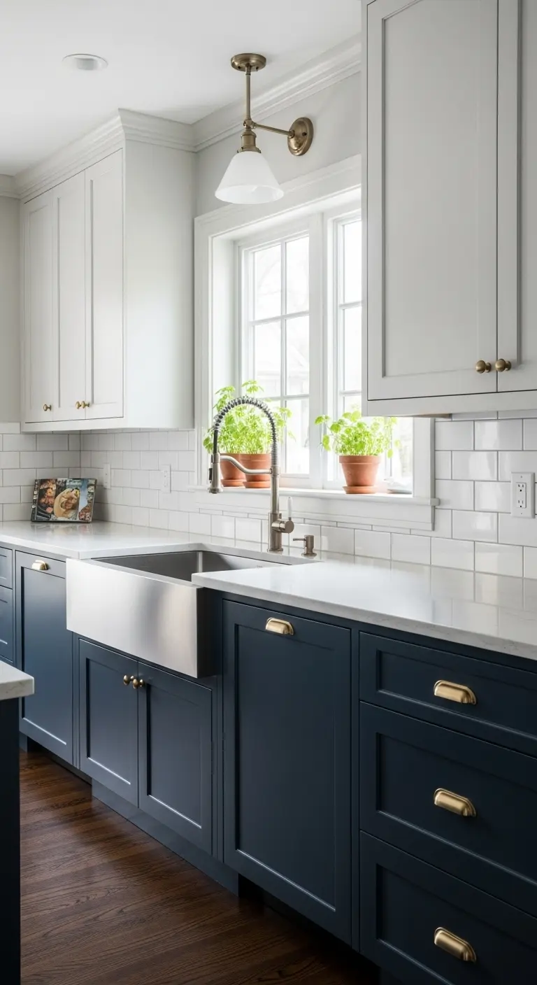 Shaker Two-Tone Cabinets