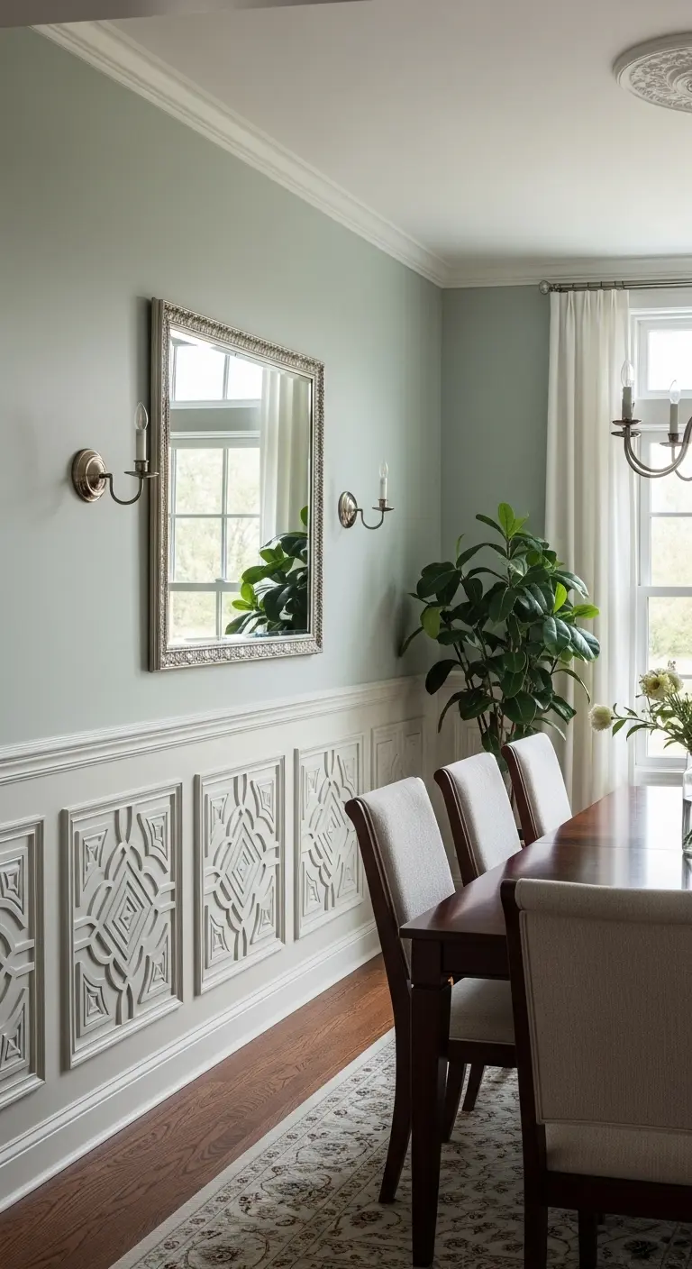 16. Textured Wainscoting Panels